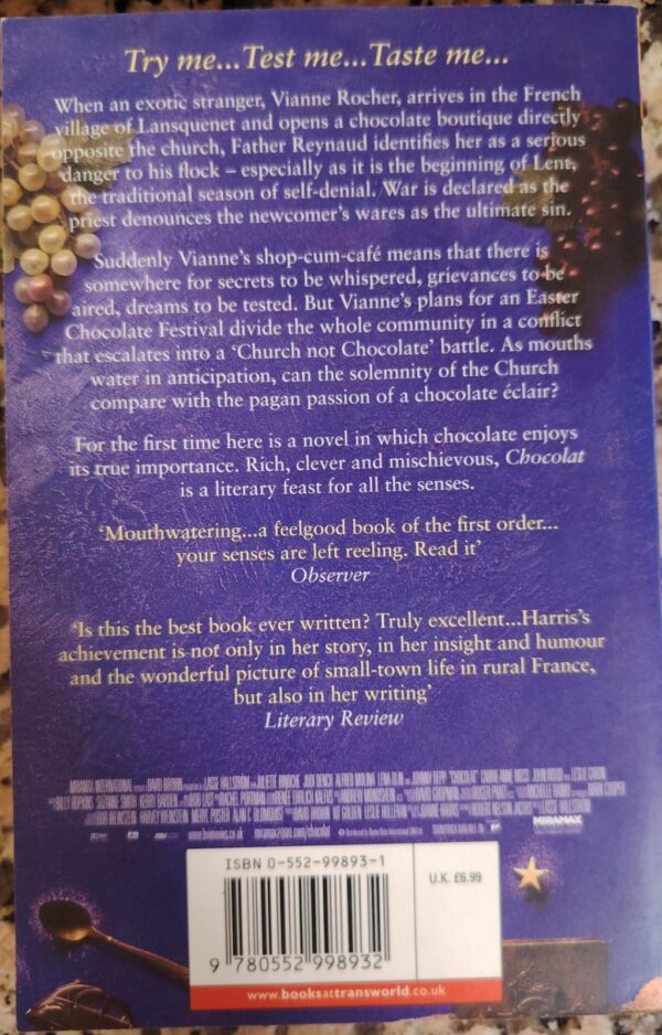 Chocolat – Joanne Harris secondhand book