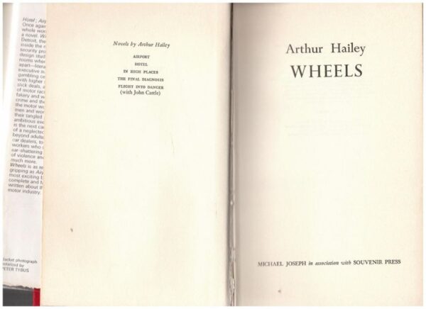 Wheels — Arthur Hailey secondhand book