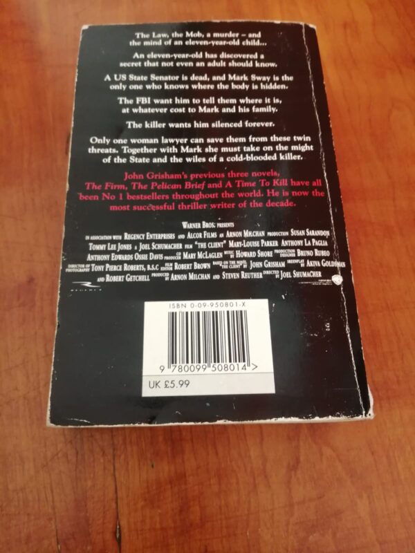 back The Client – John Grisham secondhand book