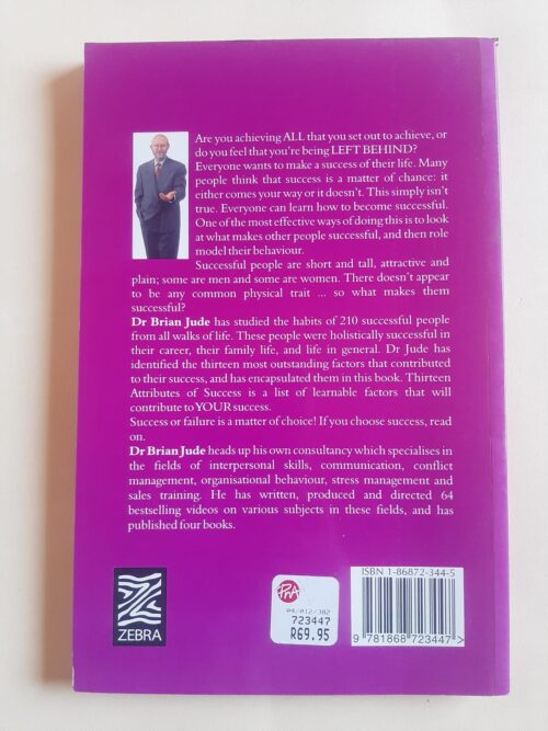 13 Attributes Of Success – Brian Jude secondhand book