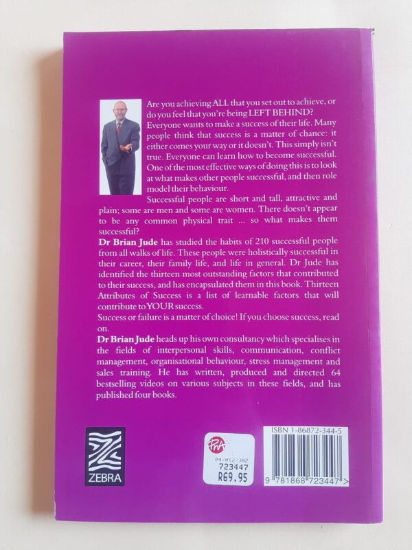 13 Attributes Of Success – Brian Jude secondhand book