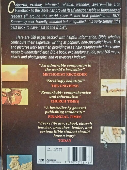The Lion Handbook To The Bible – David, Pat Alexander secondhand book