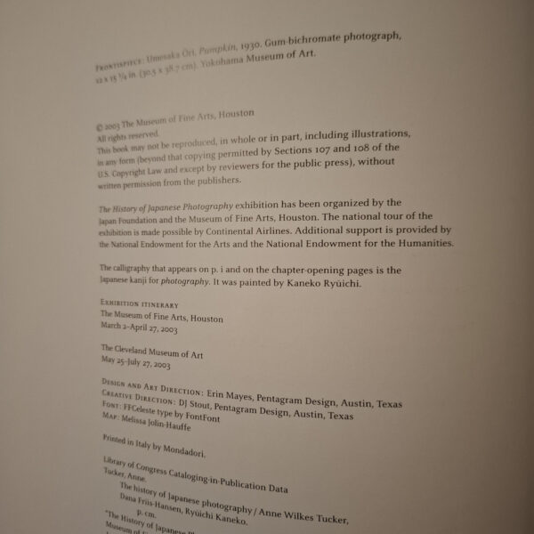 The History Of Japanese Photography – Anne Wilkes Tucker secondhand book