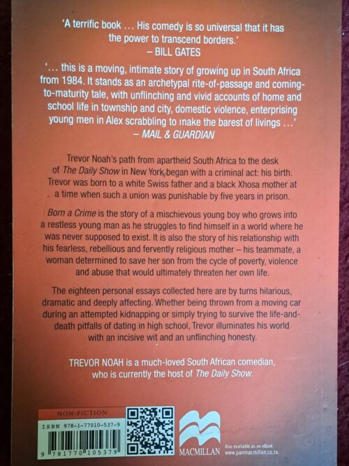 Born A Crime And Other Stories – Trevor Noah secondhand book