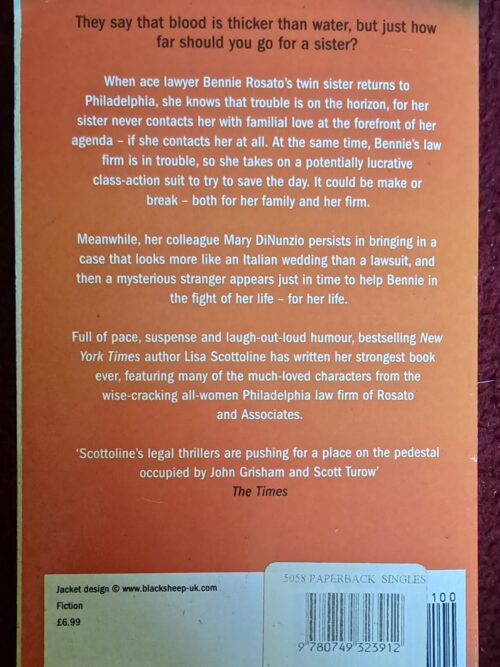 Dead Ringer – Lisa Scottoline secondhand book