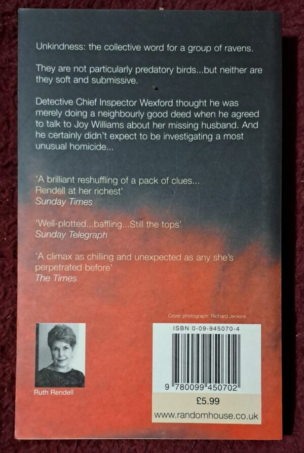 20250829_193208 An Unkindness Of Ravens – Ruth Rendell secondhand book