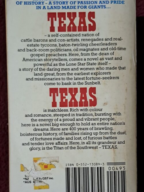 Texas – James Michener secondhand book