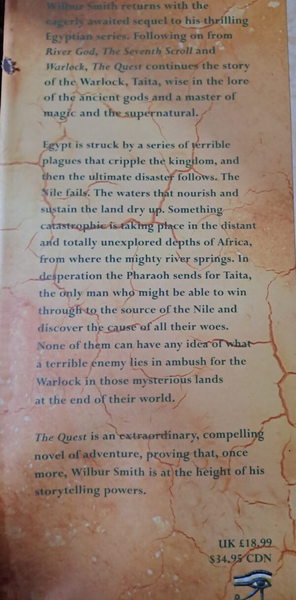 20250830_200658 The Quest – Wilbur Smith secondhand book