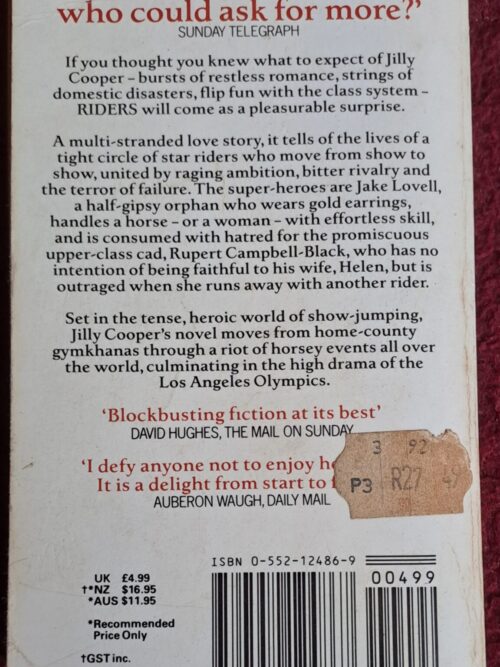 Riders – Jilly Cooper secondhand book