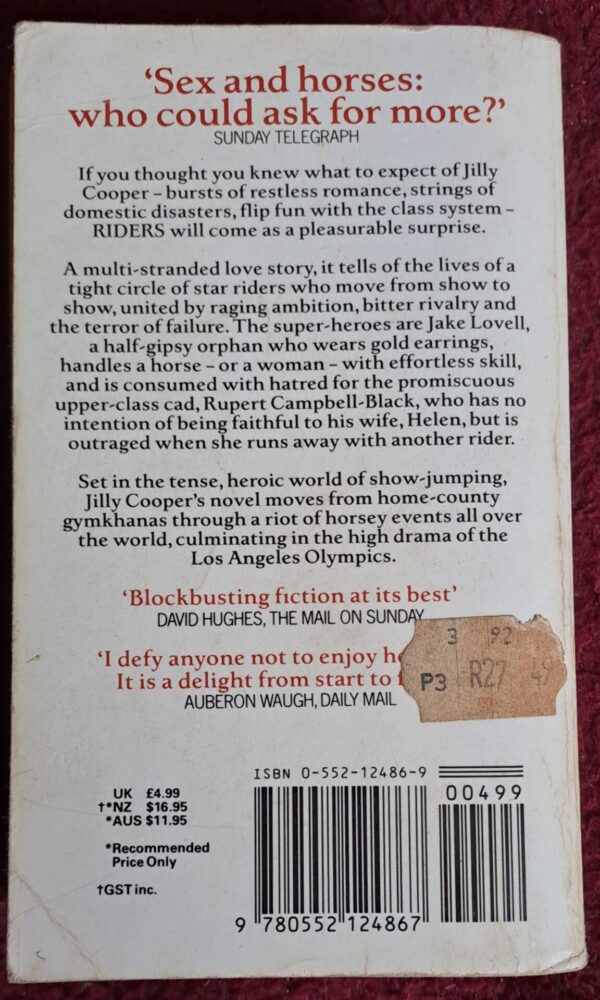 Riders – Jilly Cooper secondhand book