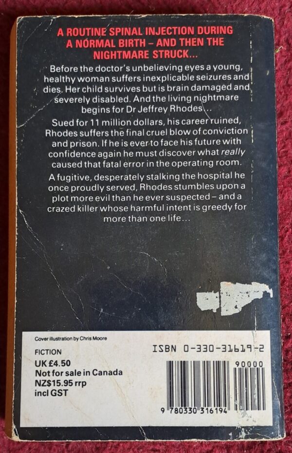 Harmful Intent – Robin Cook secondhand book