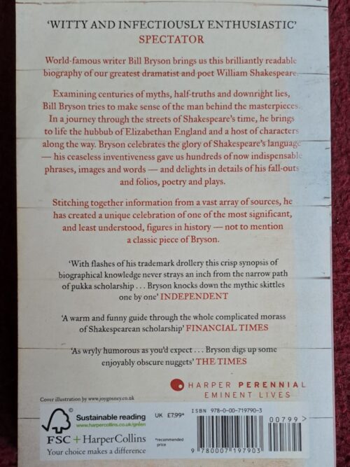 Shakespeare – Bill Bryson secondhand book
