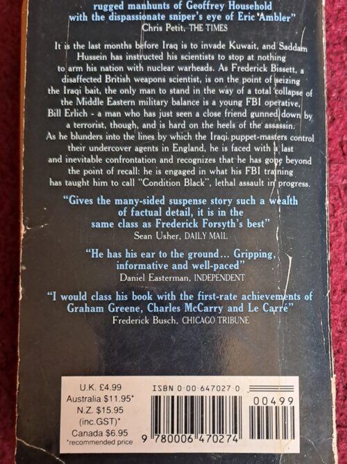 Condition Black – Gerald Seymour secondhand book