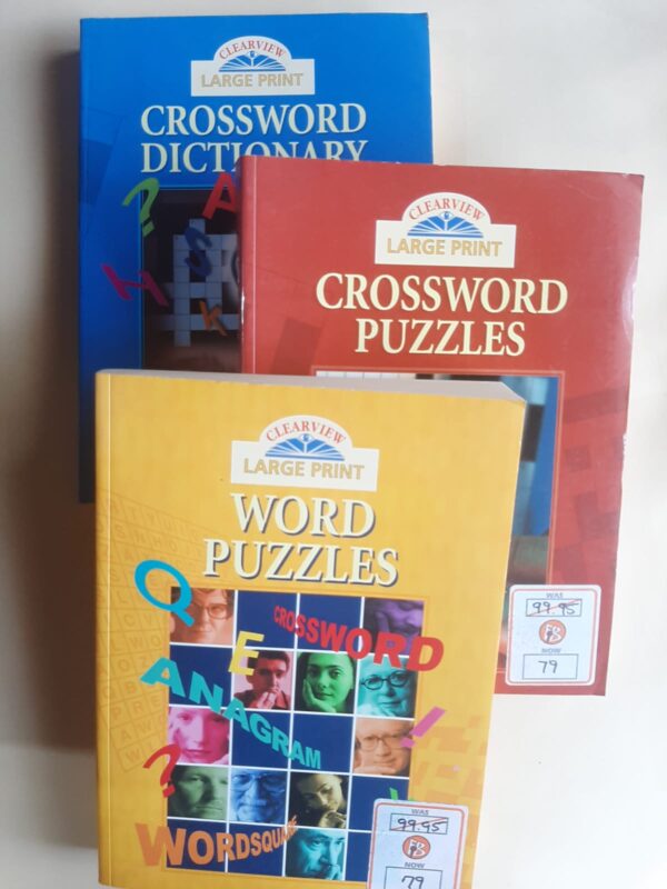 Clearview Crossword Puzzles | Word Puzzles | Crossword Dictionary (Bundle) secondhand book