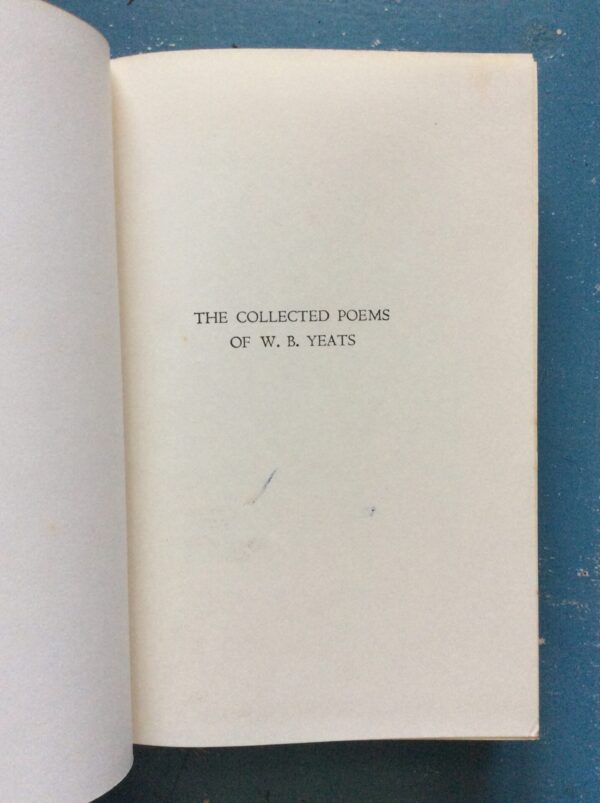 Collected Poems of W. B. Yeats secondhand book