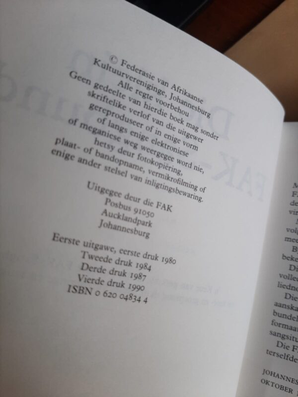 Die Klein FAK-Sangbundel secondhand book