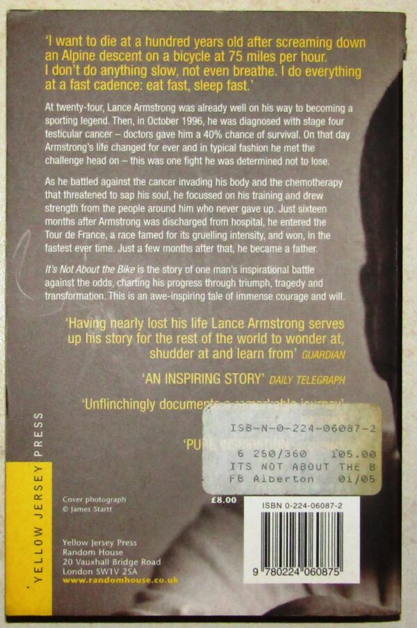 It’s Not About The Bike – Lance Armstrong secondhand book