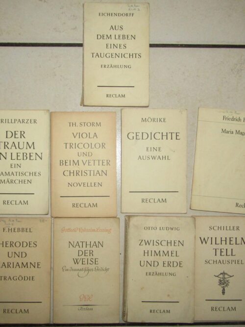 9 Reclam Novella's Classics - Various Authors (German)