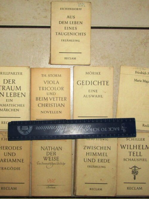 9 Reclam Novella’s Classics – Various Authors (German) secondhand book