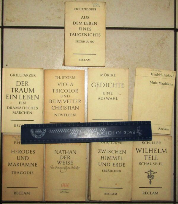 9 Reclam Novella’s Classics – Various Authors (German) secondhand book