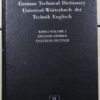 Routledge German Technical Dictionary: English-German secondhand book