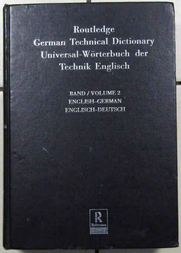 Routledge German Technical Dictionary: English-German secondhand book