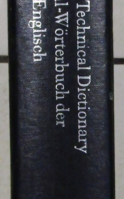 Routledge German Technical Dictionary: English-German secondhand book