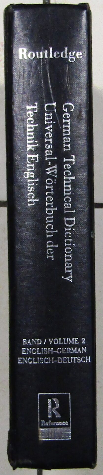 Routledge German Technical Dictionary: English-German secondhand book