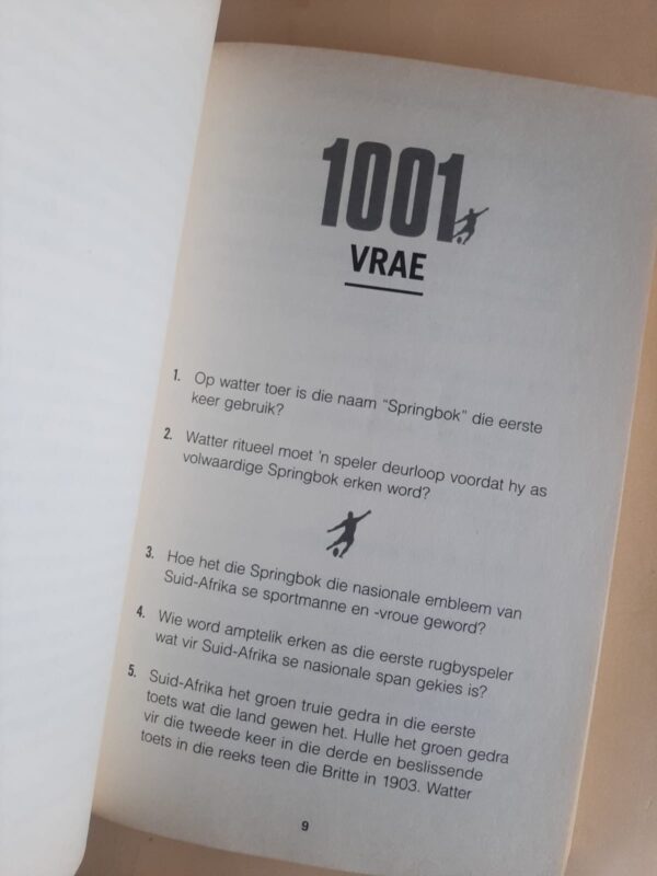 Springbok-Rugbyvasvra: 1001 Vrae En Antwoorde – Pierre Francois Massyn secondhand book