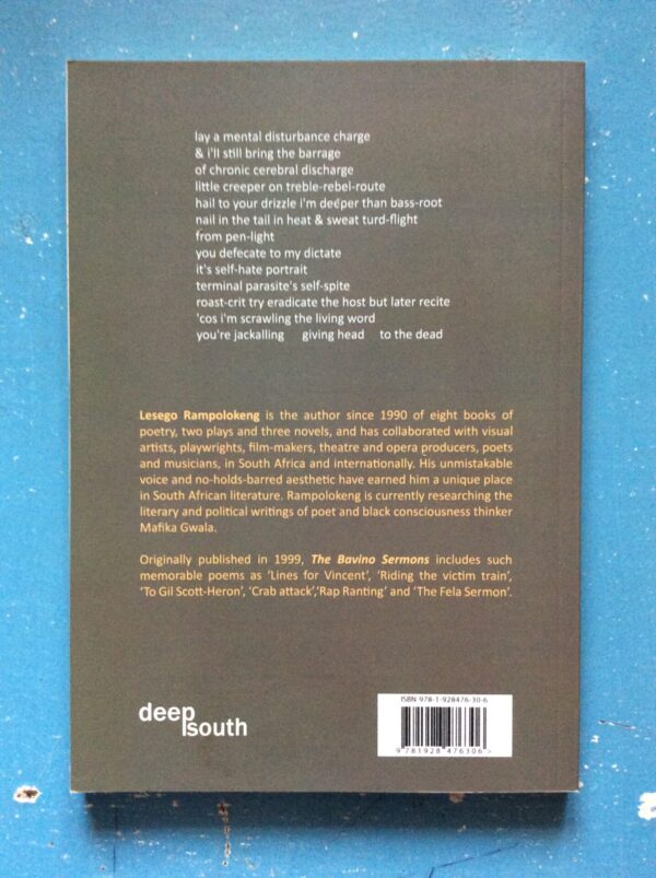 The Bavino Sermons – Lesego Rampolokeng secondhand book