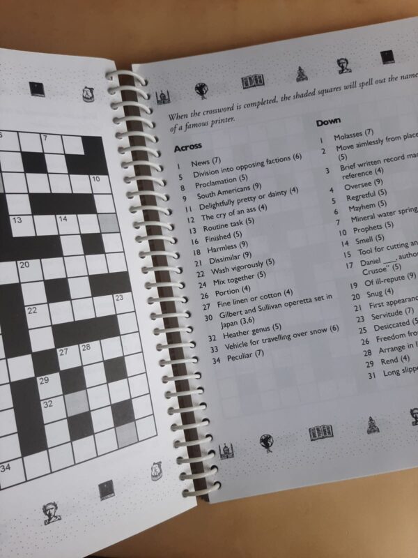 The History Lovers Crossword Book – Michael Curl secondhand book
