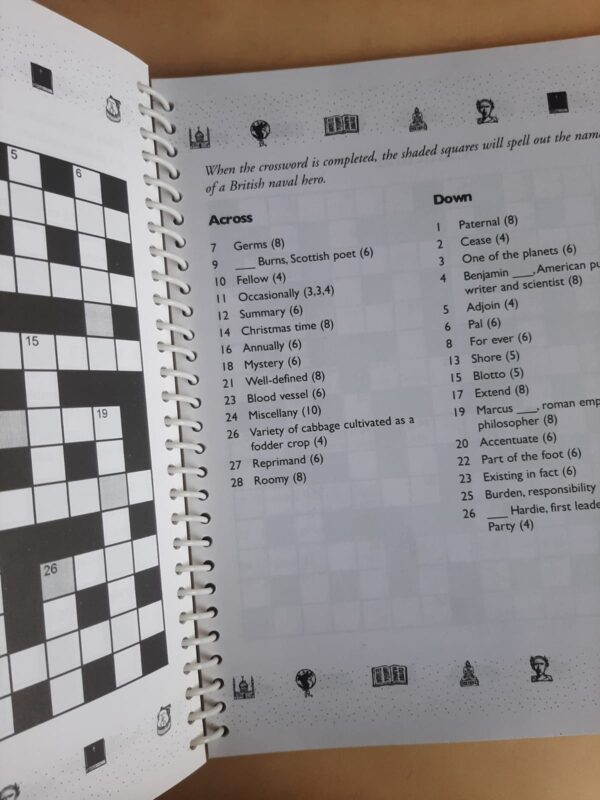 The History Lovers Crossword Book – Michael Curl secondhand book