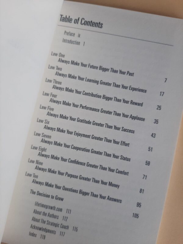 The Laws Of Lifetime Growth – Sullivan, Nomura secondhand book