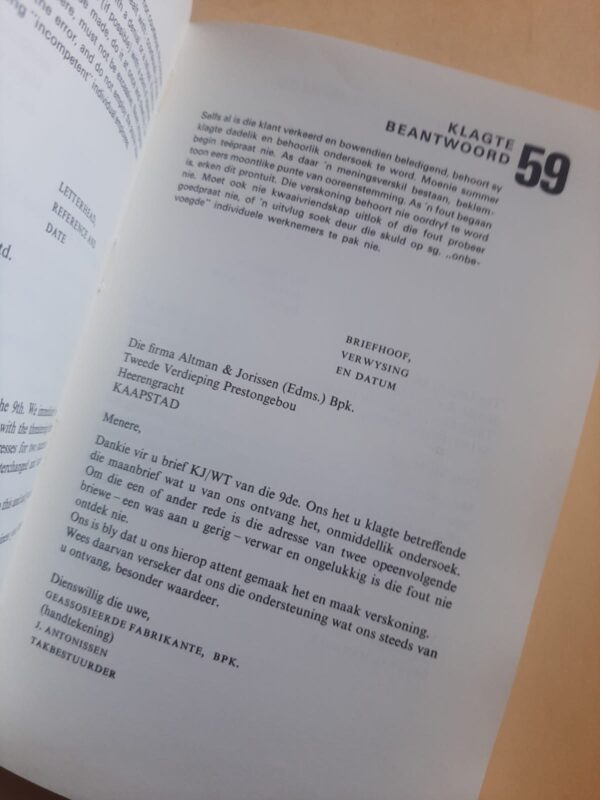 The New Bilingual Letter Writer | Die Nuwe Tweetalige Brieweboek – J Kromhout secondhand book