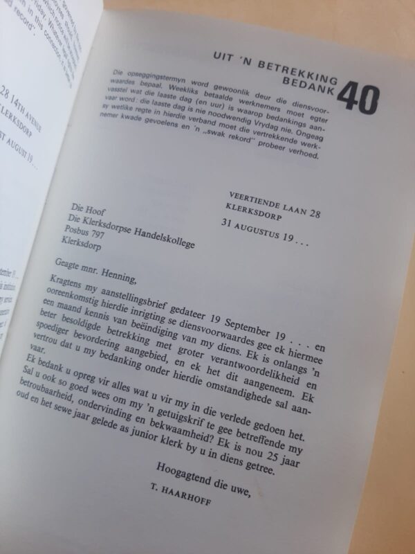 The New Bilingual Letter Writer | Die Nuwe Tweetalige Brieweboek – J Kromhout secondhand book