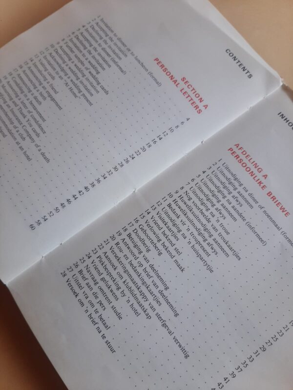 The New Bilingual Letter Writer | Die Nuwe Tweetalige Brieweboek – J Kromhout secondhand book