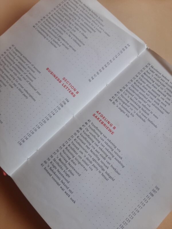 The New Bilingual Letter Writer | Die Nuwe Tweetalige Brieweboek – J Kromhout secondhand book