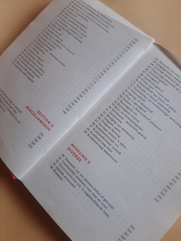 The New Bilingual Letter Writer | Die Nuwe Tweetalige Brieweboek – J Kromhout secondhand book