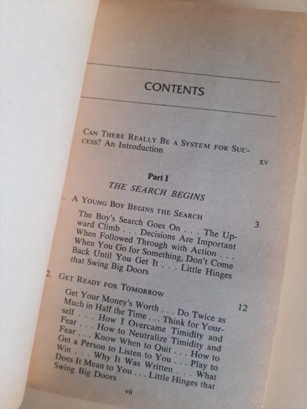 The Success System That Never Fails – W. Clement Stone secondhand book