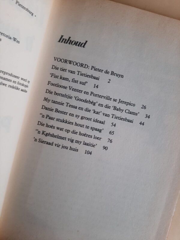 Tietiesbaaikos – Pieter Pieterse secondhand book