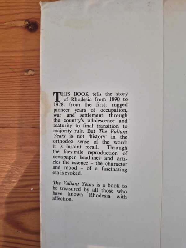 The Valiant Years – Beryl Salt secondhand book