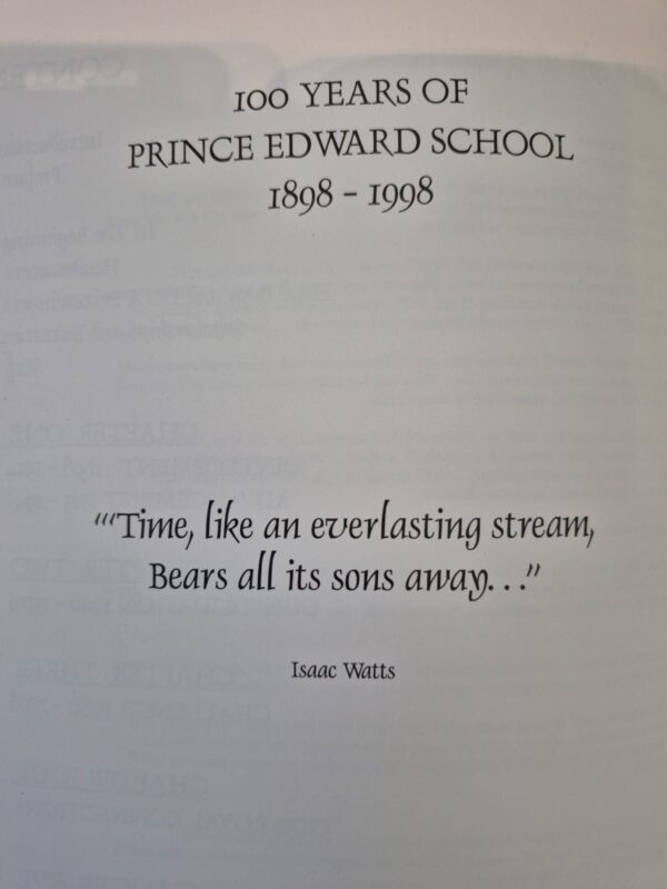 Pescentum: A History Of The Prince Edward School, 1898-1998 – Len Hollands secondhand book
