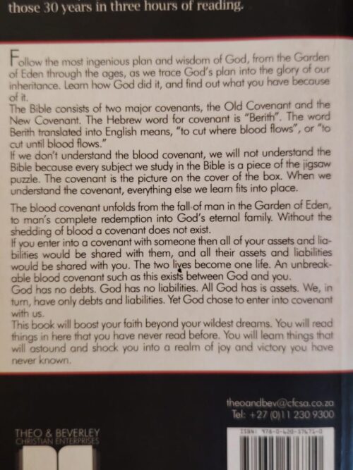 The Blood Covenant – Dr Theo Wolmarans secondhand book