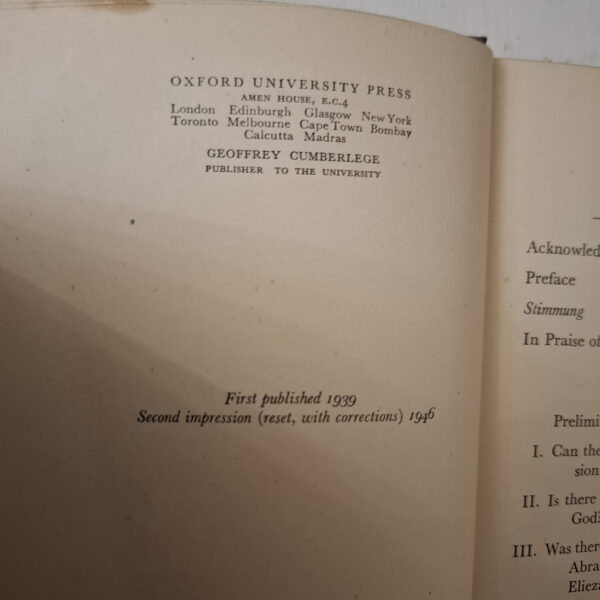 Fear And Trembling – Søren Kierkegaard, Robert Payne secondhand book