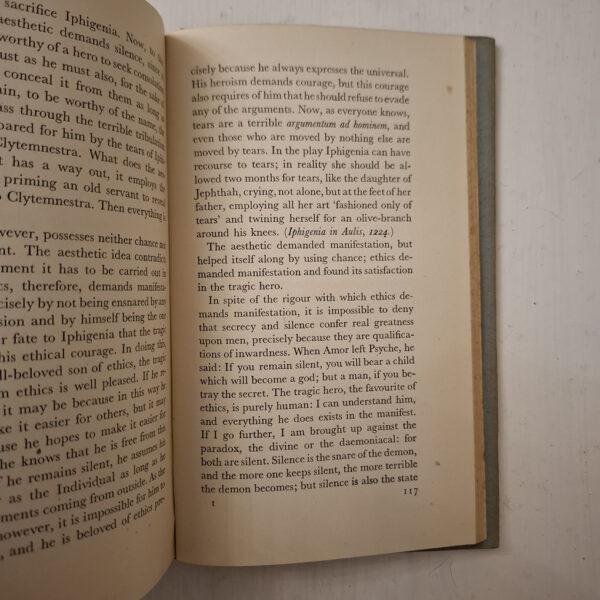 Fear And Trembling – Søren Kierkegaard, Robert Payne secondhand book