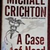 A Case Of Need – Michael Crichton secondhand book
