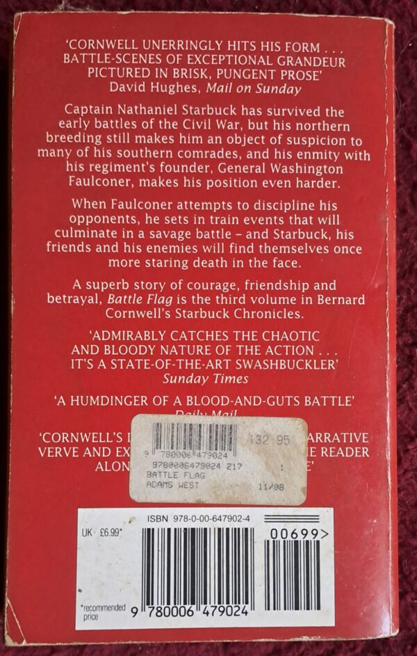 Battle Flag – Bernard Cornwell secondhand book