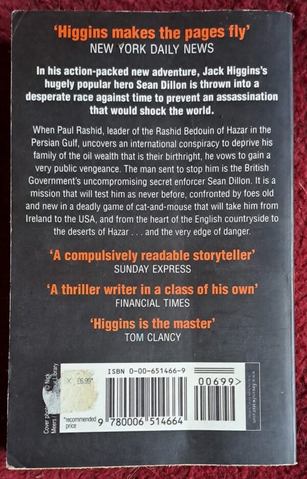 Edge Of Danger – Jack Higgins secondhand book