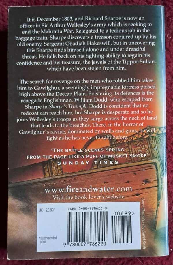 20250902_164411 Sharpe’s Fortress – Bernard Cornwell secondhand book