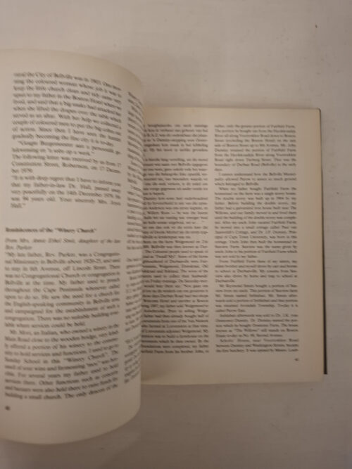 Bellville Wordingsjare Van ‘n Stad – Growth Of A City – C J S Scheepers Strydom secondhand book
